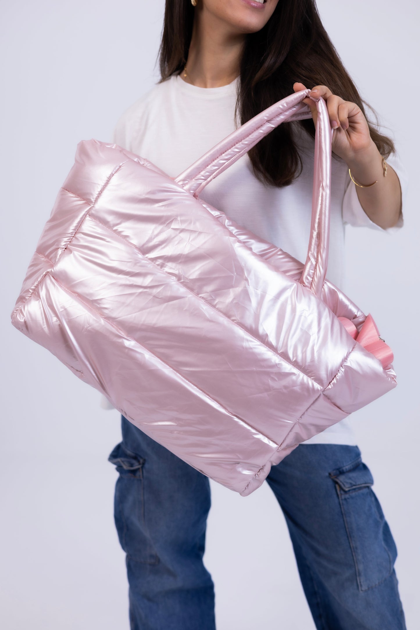 Lora Duffle Bag - Dark Pink