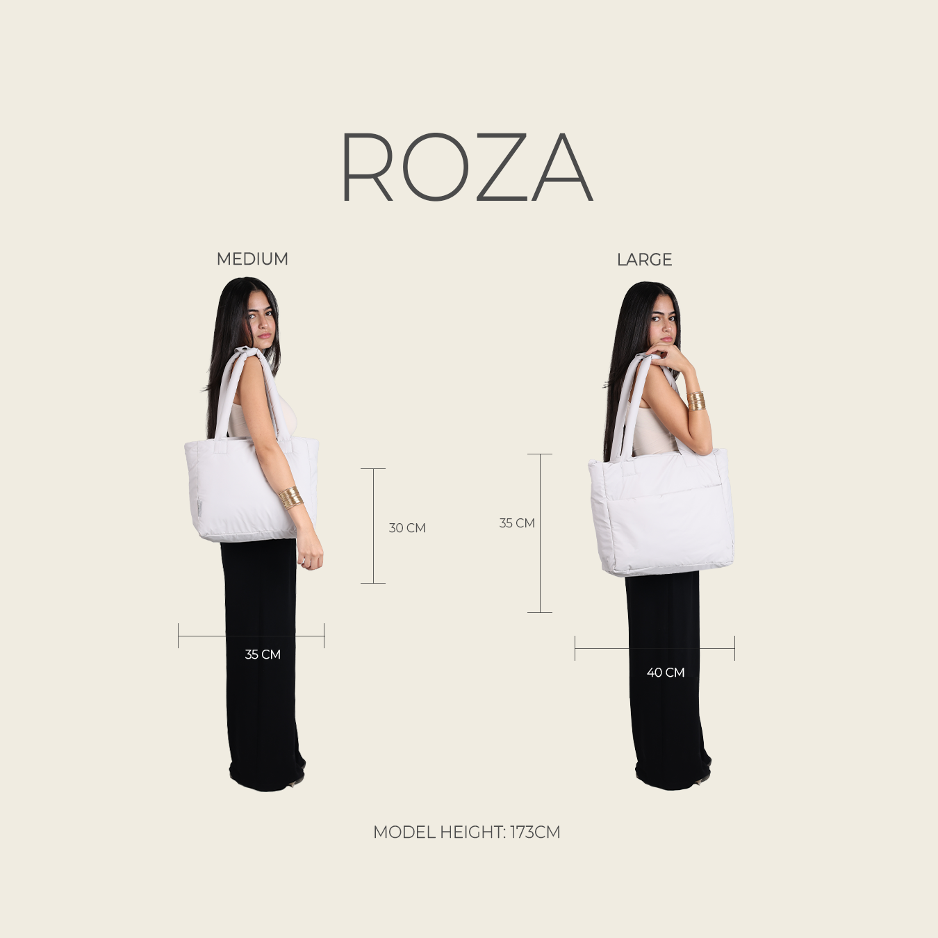 Medium Roza Bag - Black