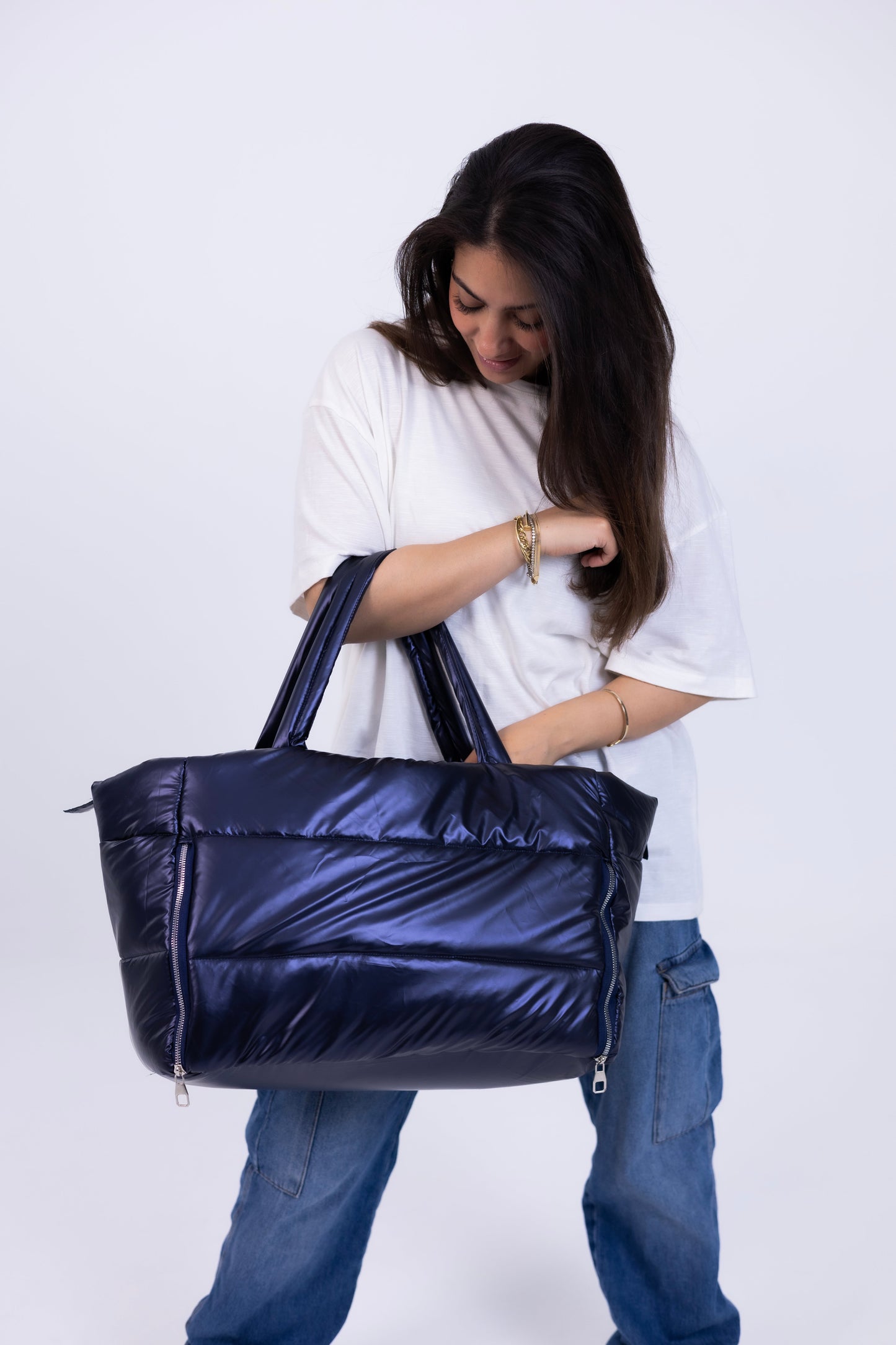 Lora Duffle Bag – Navy