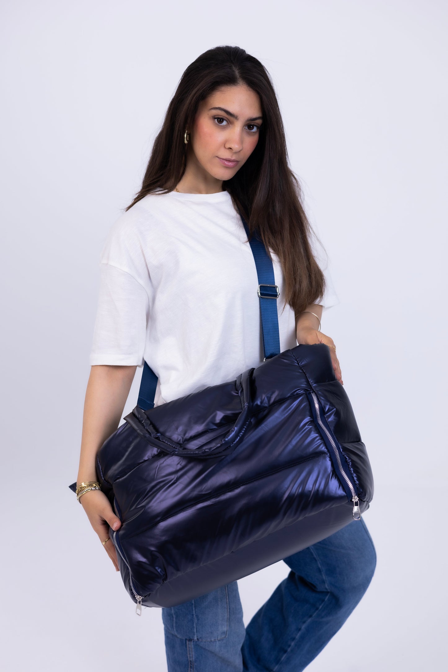 Lora Duffle Bag – Navy