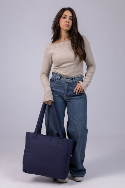 Large Roza Bag - Navy Blue