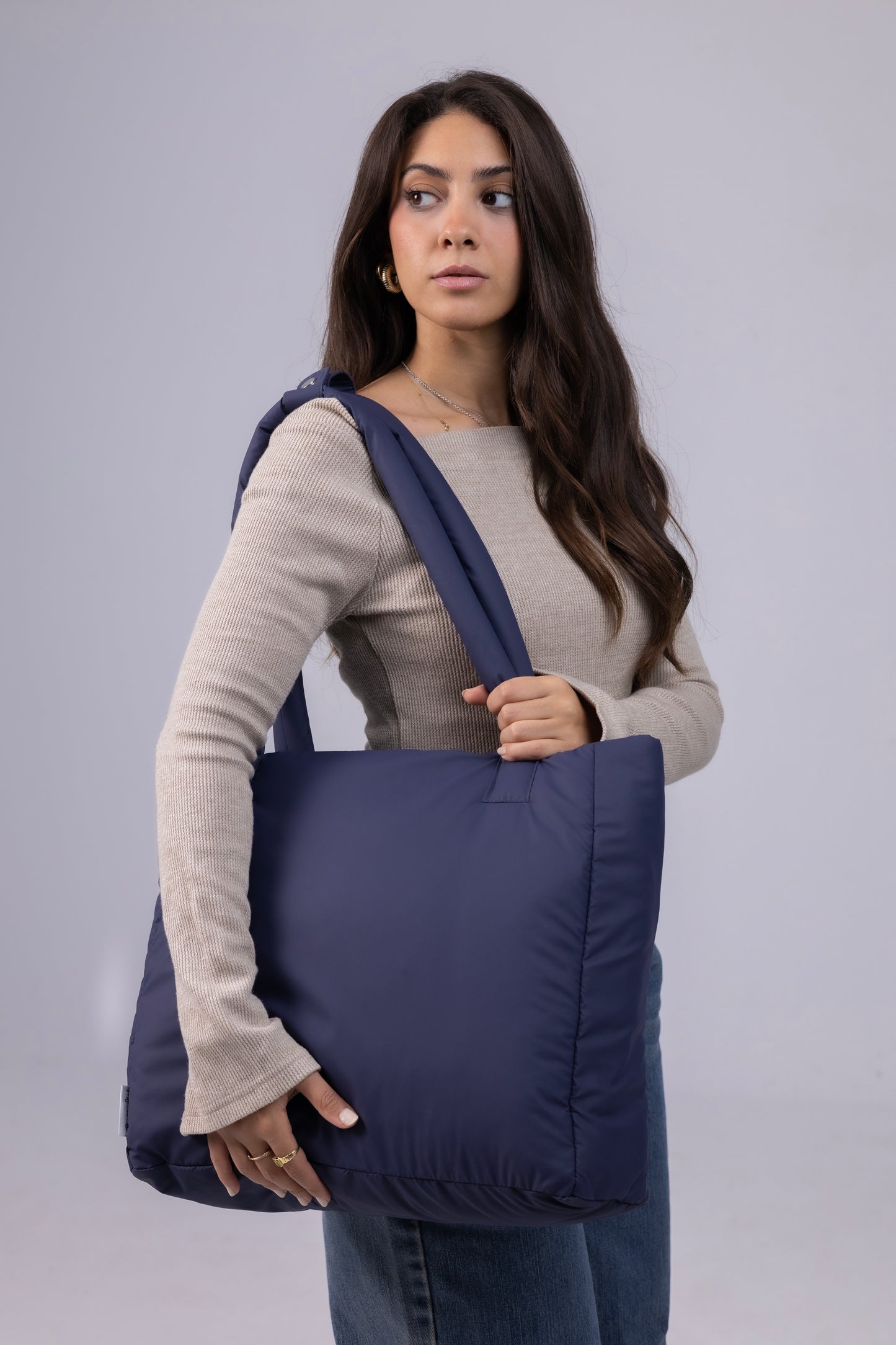 Large Roza Bag - Navy Blue