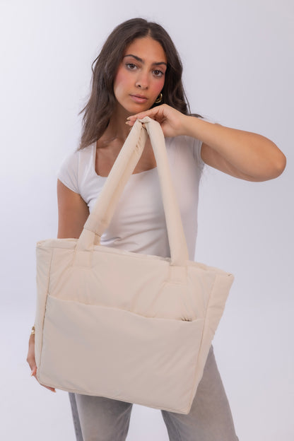 Large Roza Bag - Light Beige