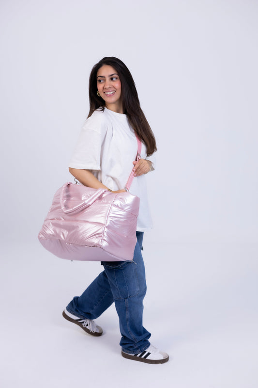 Lora Duffle Bag - Dark Pink