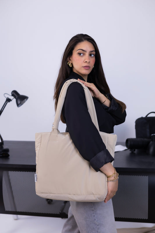 Medium Roza Bag - Dark Beige