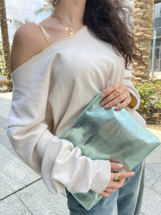 Nova Clutch - Mint Green