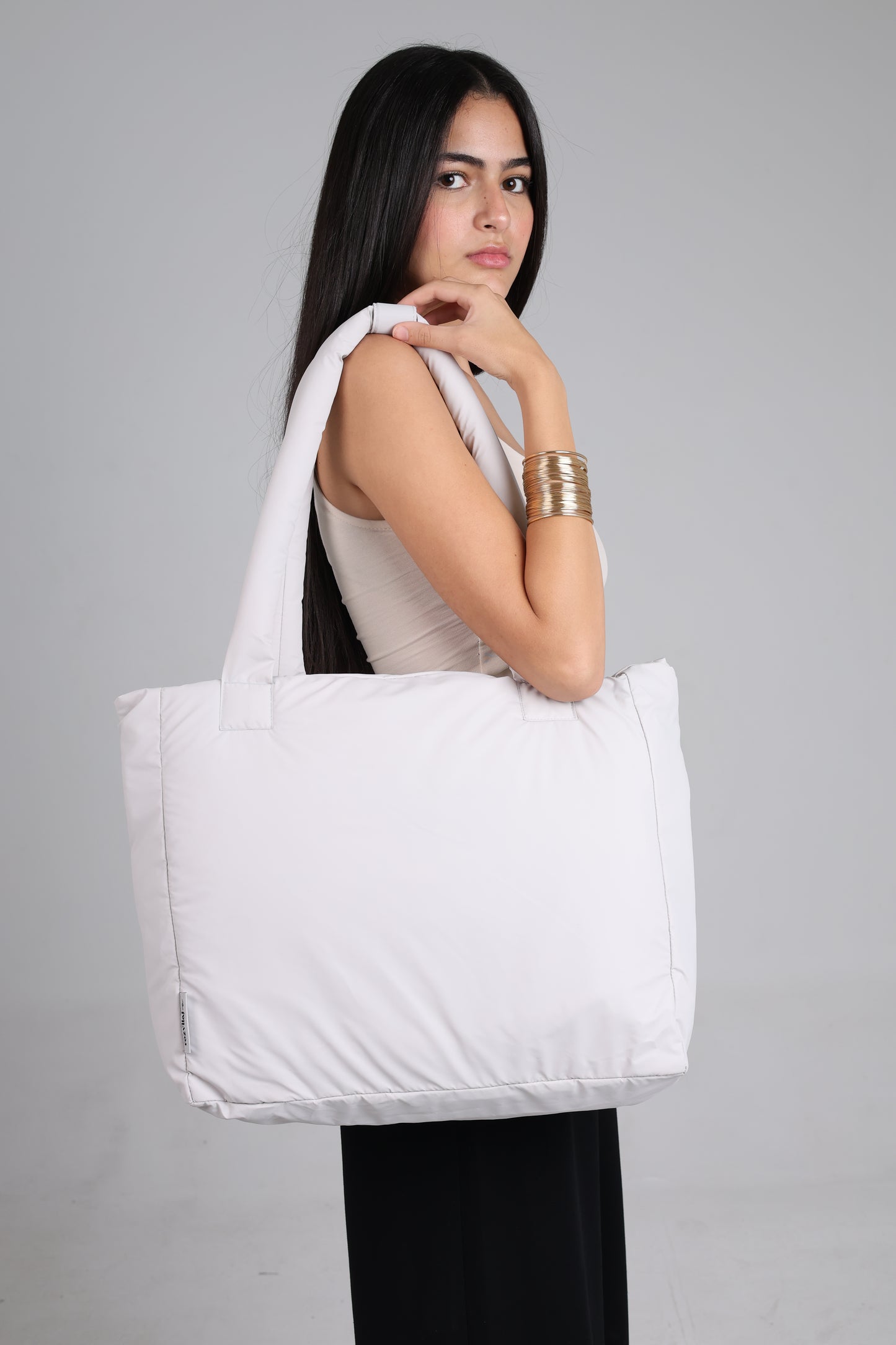 Large Roza Bag - Light Greige