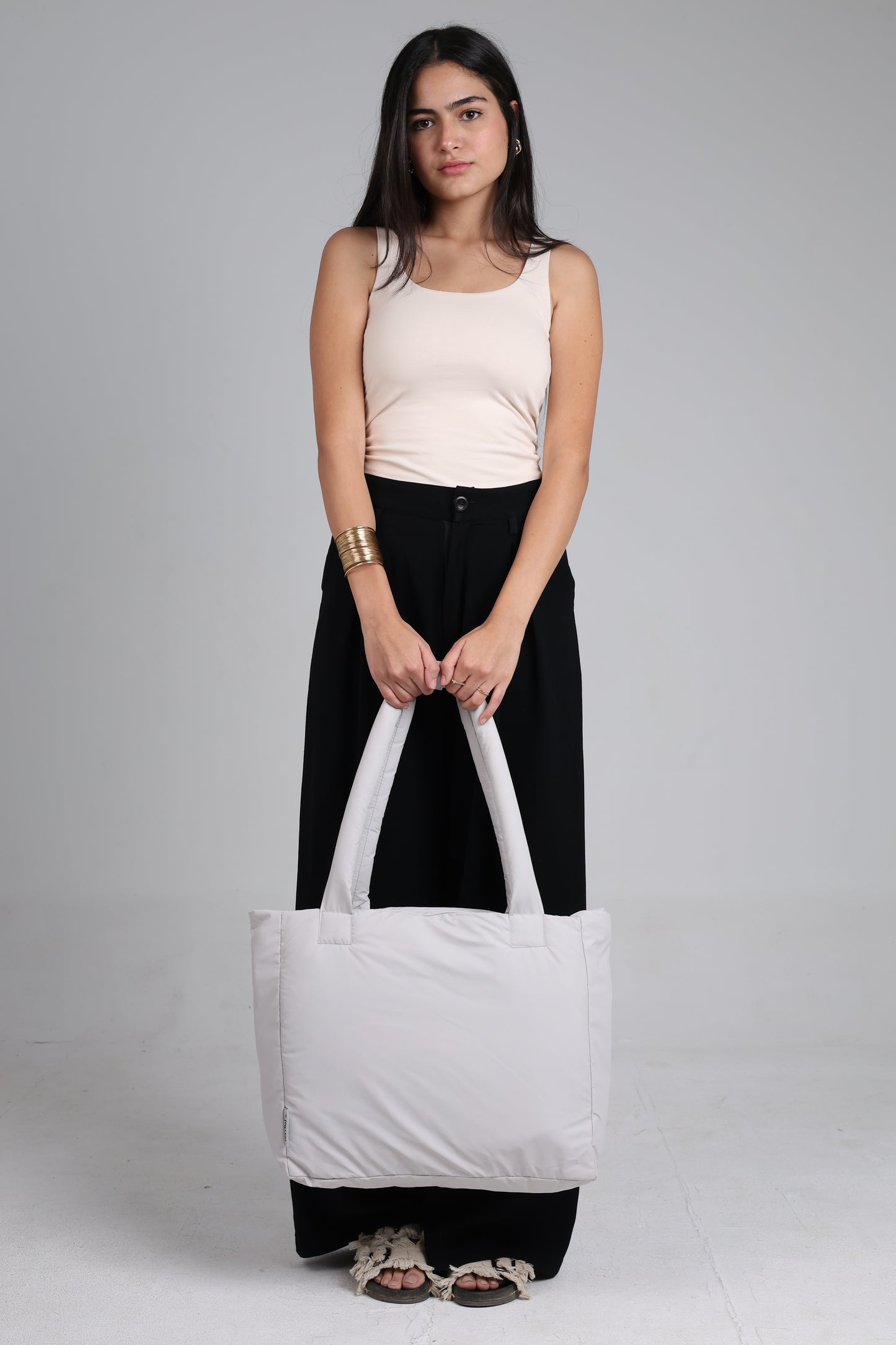 Large Roza Bag - Light Greige