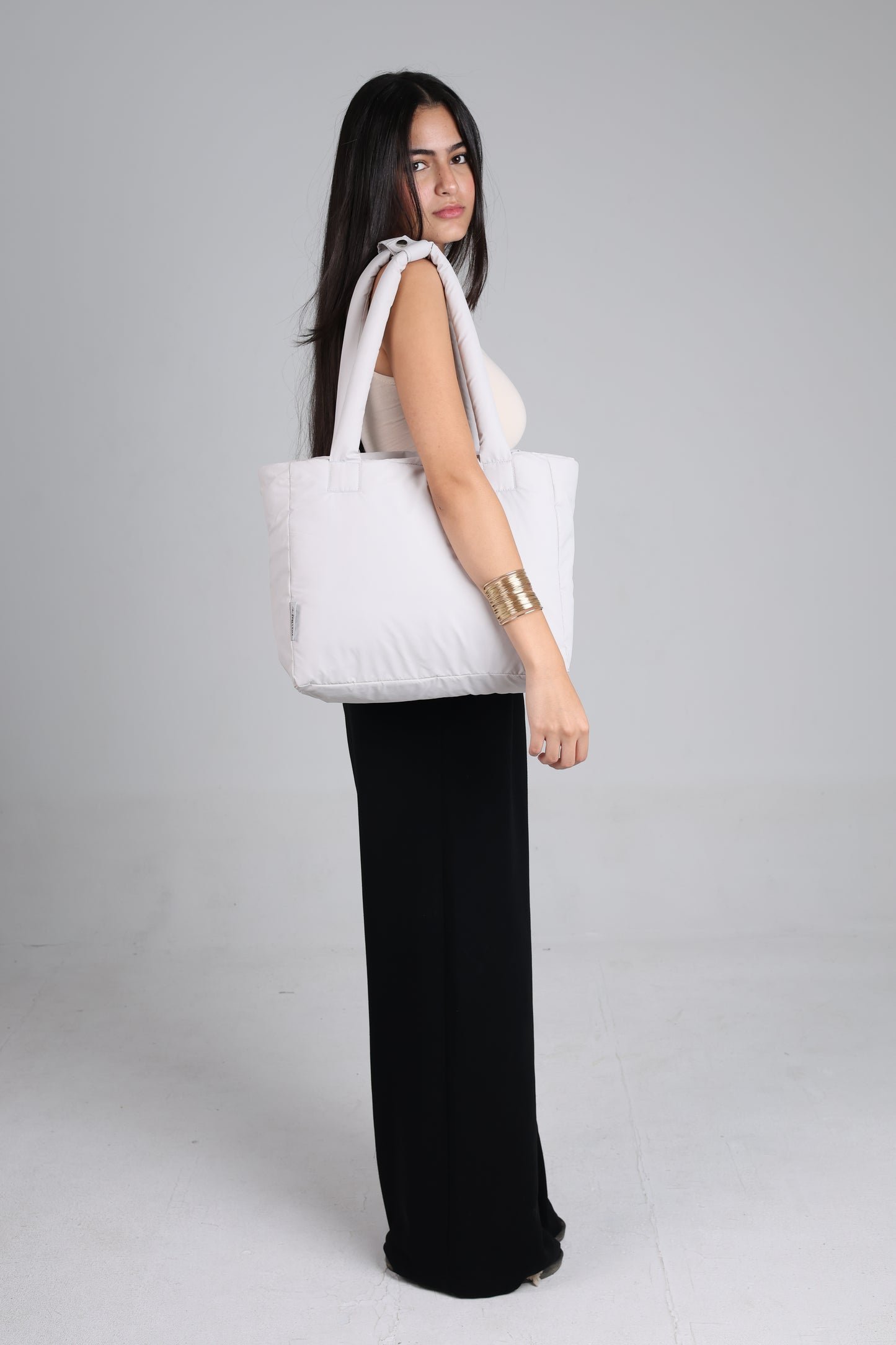 Medium Roza Bag - Light Greige