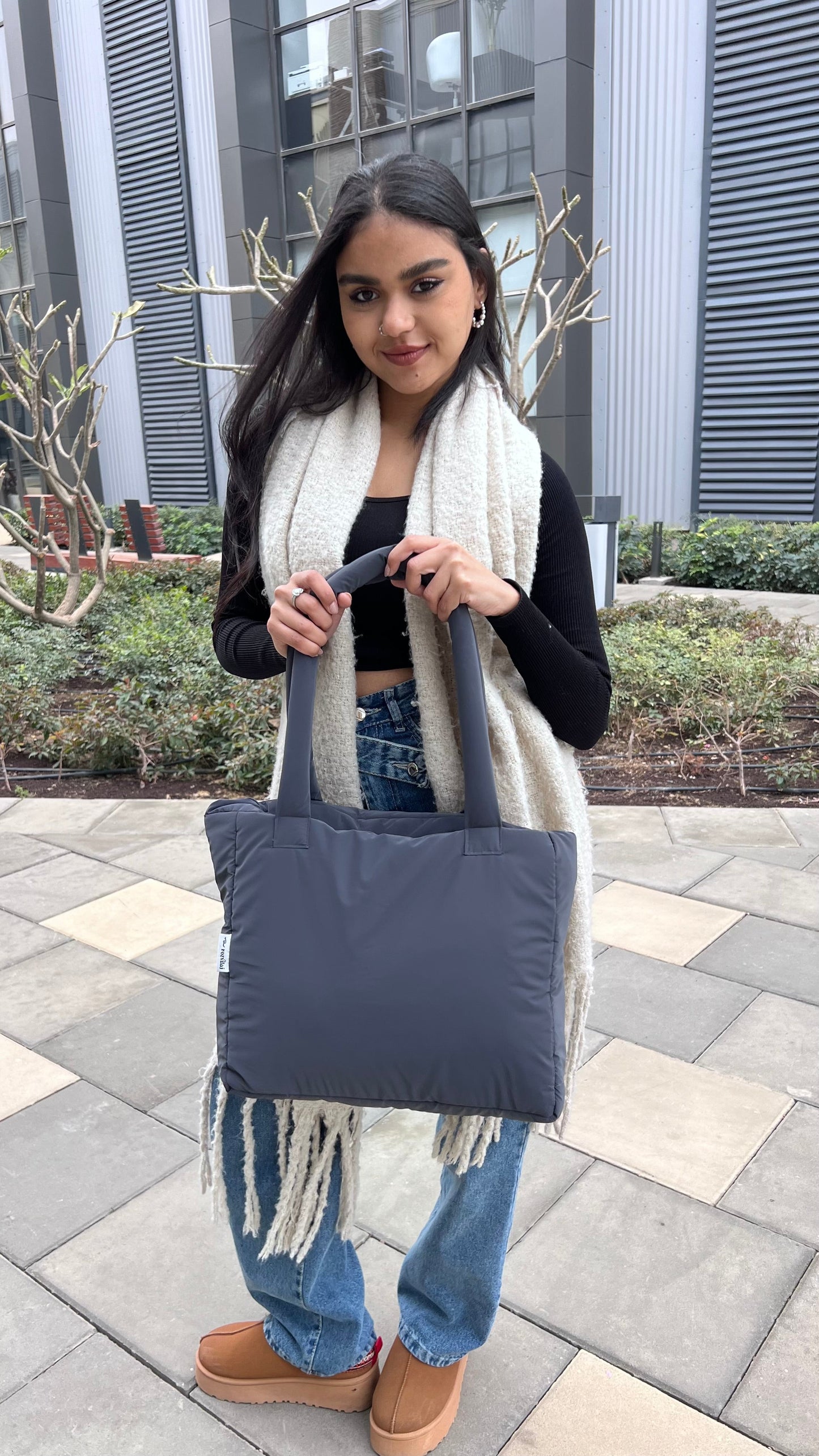 Medium Roza bag - GREY