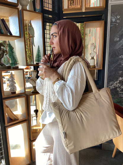 Medium Roza Bag - Dark Beige